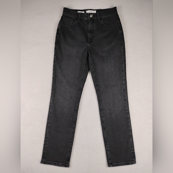 Mango MNG Claudia Ankle Jeans In Black Wash Size Women's 4 - Picture 2 of 6
